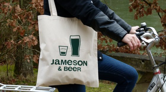 personnalisation tote bag jameson & beer