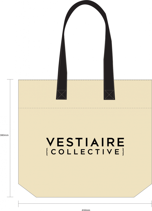 personnalisation de sac cabas pour Vestiaire Collective