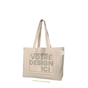Grand Sac cabas coton bio pois rouge LECLERC Tour de France